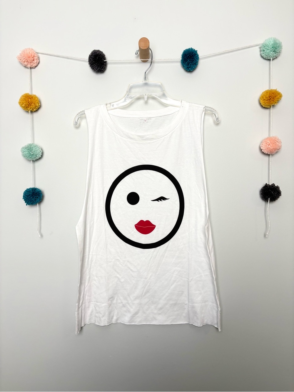 Emi Jay Smiley Wink Graphic Tank